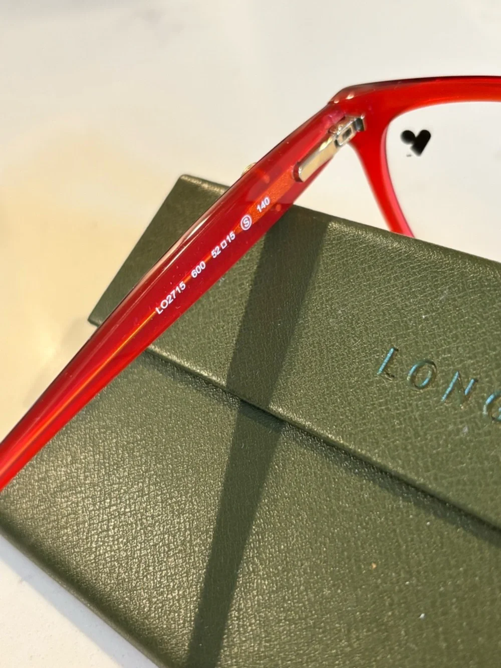 Brand New Longchamp Red Ladies Eyeglass Frames - Picture 5 of 7